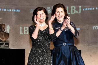 Luci Johnson and Lynda Johnson Robb at the 2015 Liberty and Justice for All Award in Washington, DC 