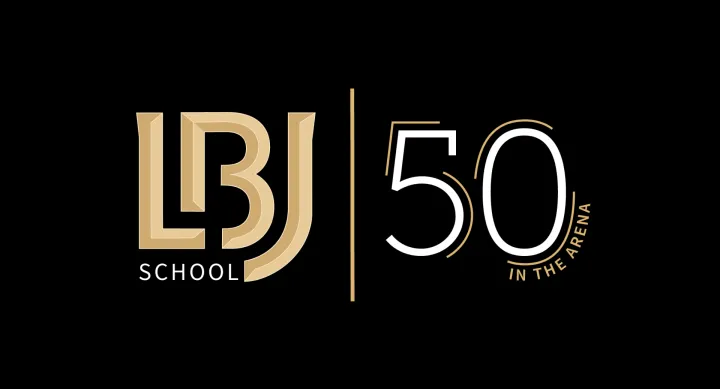 LBJ School 50th Anniversary logo LBJ School 50th Anniversary logo