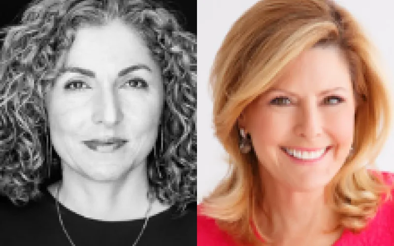 Anousheh Ansari (left) and Nina Easton