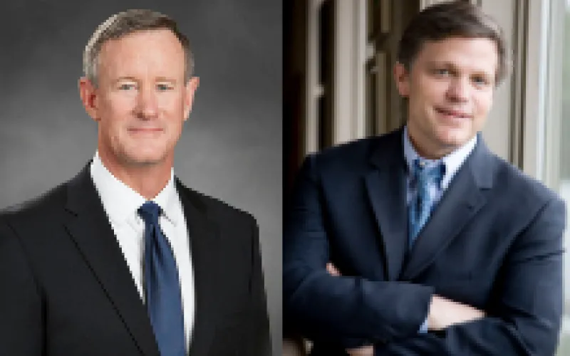 William McRaven (left) and Douglas Brinkley